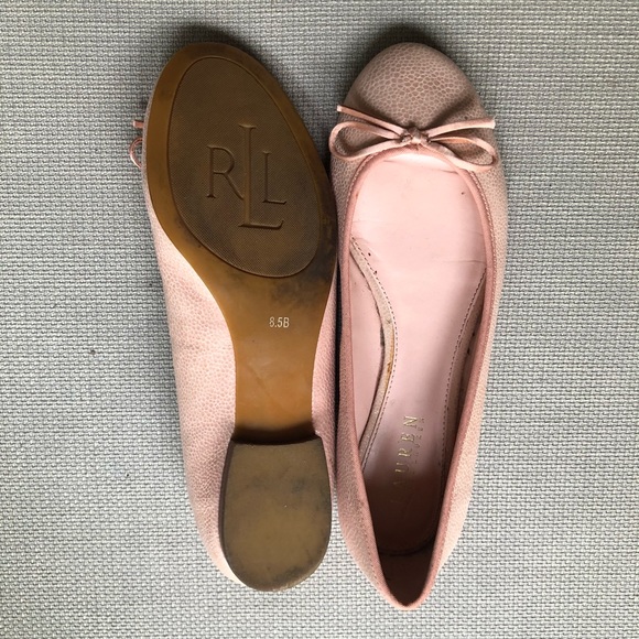 Ralph Lauren Pink Ballet Slipper Flats Austina - Picture 6 of 6